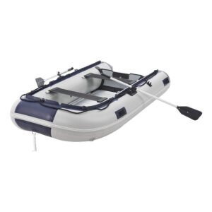 ArtSport Schlauchboot Paddelboot Grau mit Aluboden und Zwei Sitzbänken  3,20m