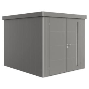 Biohort Gerätehaus Neo 3B Doppeltüre Quarzgrau-Metallic