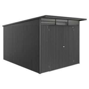 Biohort Metall-Gerätehaus AvantGarde ECO Gr. A8 dunkelgrau-metallic Doppeltür