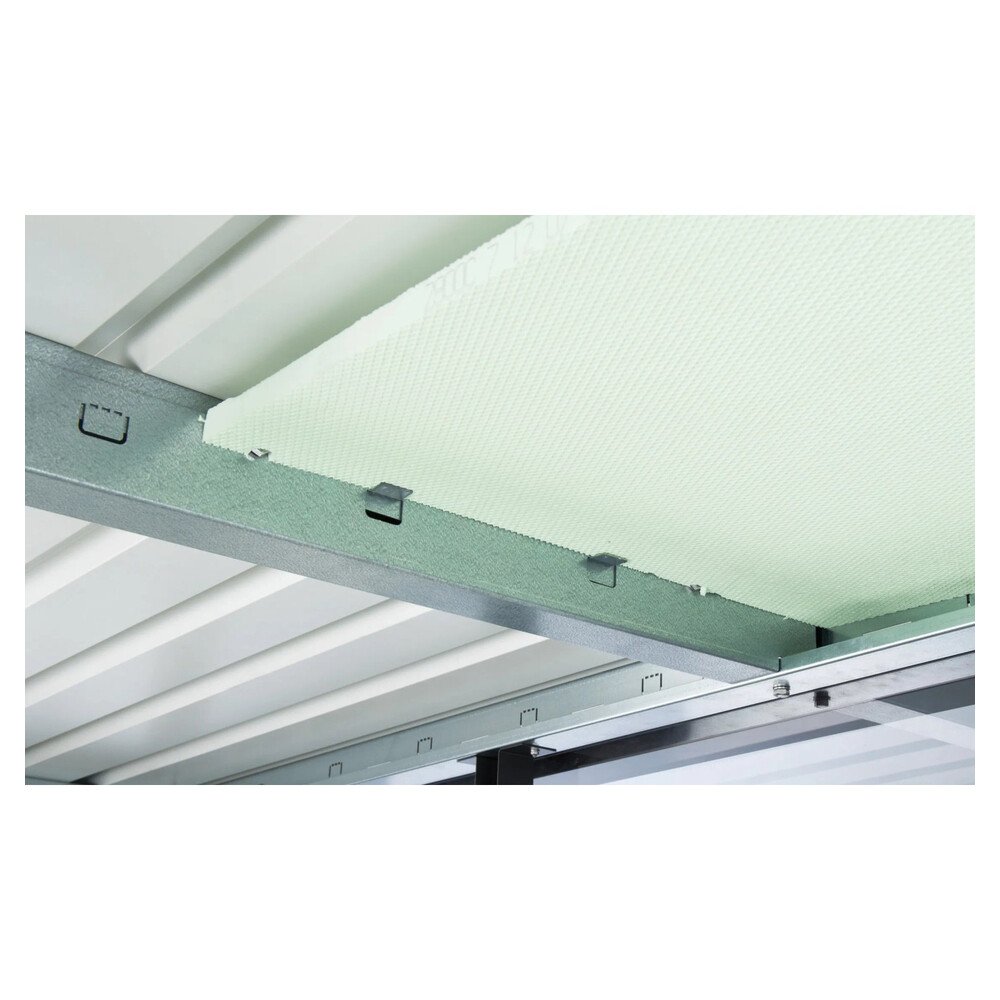 Biohort Metall-Gerätehaus HighLine Quarzgrau-Metallic 7,6 m² Doppeltür – Bild 2
