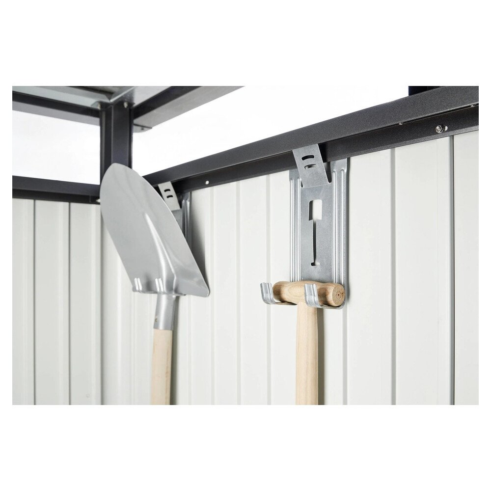 Biohort Metall-Gerätehaus HighLine Quarzgrau-Metallic 7,6 m² Doppeltür – Bild 7
