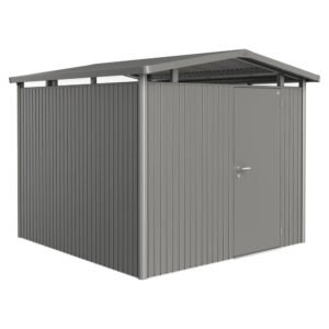 Biohort Metall-Gerätehaus Panorama Quarzgrau 6,6 m²