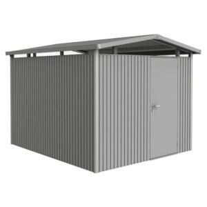 Biohort Metall-Gerätehaus Panorama Quarzgrau 7,6 m²