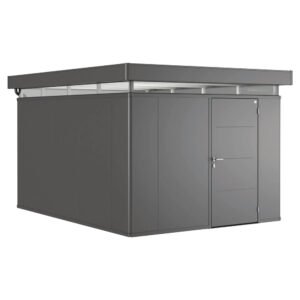 Biohort Nebengebäude CasaNova 3 x 4 Grau-Metallic Tür rechts