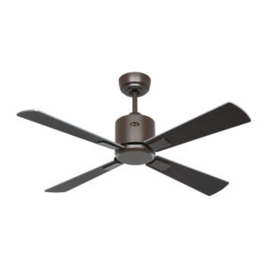CASAFAN Energiespar Deckenventilator mit Fernbedienung Eco Neo III WiFi 103 cm Bronze Flügel Wenge - Silbergrau