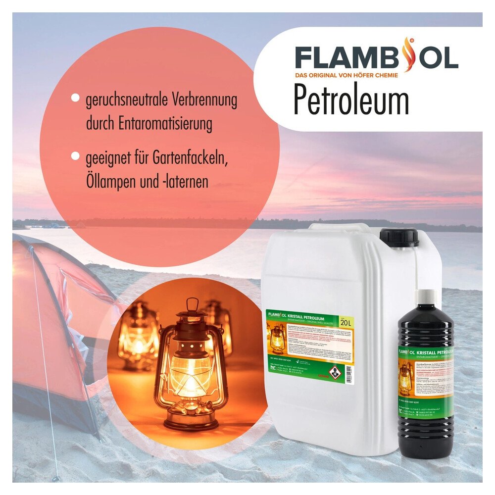 Flambiol Petroleum Heizöl 12 x 20l – Bild 3