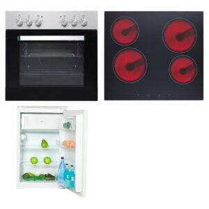 Flex-Well Küchengeräte-Set 5 mit Einbauherd und Einbaukühlschrank