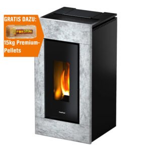 Freepoint Pelletofen Vega Naturstein 10,5 kW mit Automatik