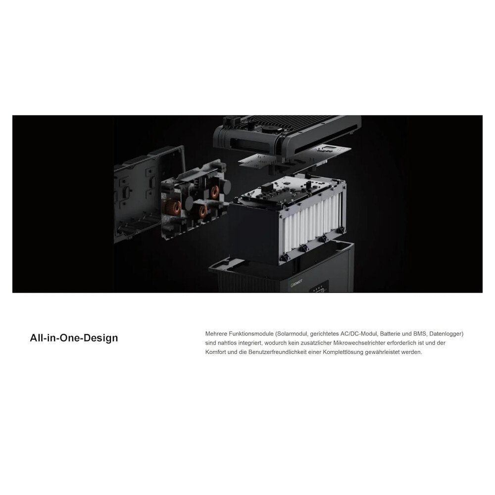 Growatt Balkonkraftwerk Set NEXA 2000 Speicher 6144 Wh mit 1920 W BC-Modulen Full-Black – Bild 3