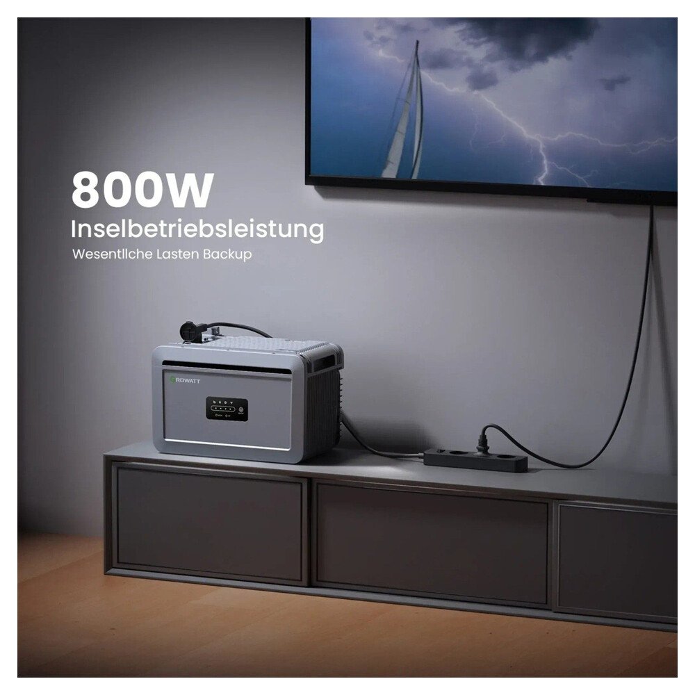 Growatt Balkonkraftwerk Set NEXA 2000 Speicher 8192 Wh mit 1920 W BC-Modulen Full-Black – Bild 3
