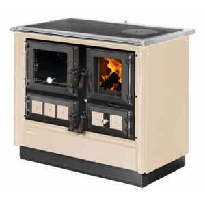 Justus Küchenofen Rustico 90 2.0 Stahl Creme 7 kW