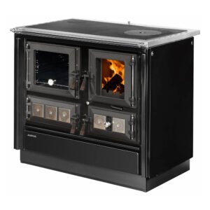 Justus Küchenofen Rustico 90 2.0 Stahl Schwarz 7 kW