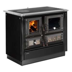 Justus Küchenofen Rustico 90 2.0 Stahl Schwarz 7 kW