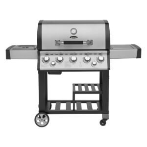 Justus Premium BBQ-Gasgrill Mars 5 Brennern 1 Seitenbrenner 1 Infrarot Edelstahl