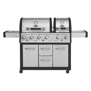 Justus Premium BBQ-Gasgrill Mars 6 Hauptbrenner und 1 Seitenbrenner Edelstahl