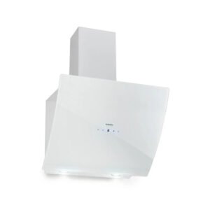 Klarstein Annabelle 60 Dunstabzugshaube Glas 595 m³/h Touch-Armatur Weiß