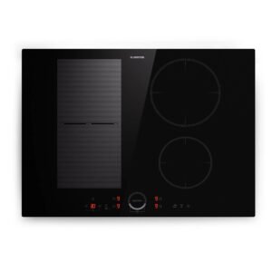 Klarstein Delicatessa 70 Hybrid Einbaukochfeld Induktion 4 Zonen 7000 W Glaskeramik Schwarz