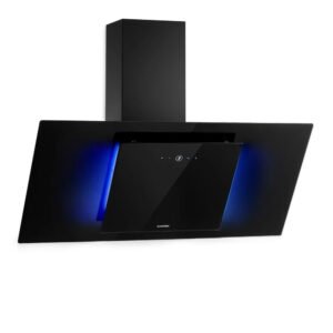 Klarstein Eleonora 90 Dunstabzugshaube 420 m³/h Touch-Panel Ambiente-Licht Schwarz