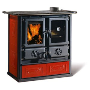 La Nordica Küchenherd Rosetta Kachel Rot 7,2 kW EEK: A+ gratis Anzündpapier