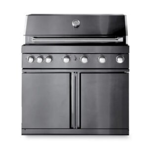 MyOutdoorKitchen Freistehender Gasgrill mit 6 Brennern und Heckbrenner Black Collection