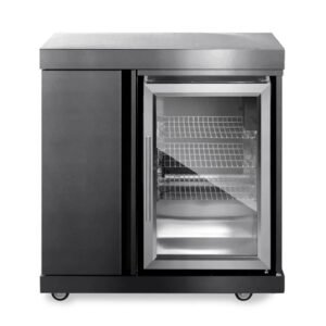 MyOutdoorKitchen Modul mit Kühlschrank und Aufbewahrungsschrank Black Collection
