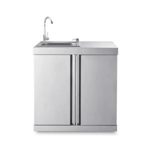 MyOutdoorKitchen Modul mit Spülbecken und Aufbewahrungsschrank Stainless Collection