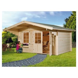 OBI Holz-Gartenhaus Riva B Natur 380 cm x 380 cm