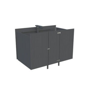Palmako Geräteraum für Carport 315 x 732 cm Lackiert Dunkelgrau FSC®