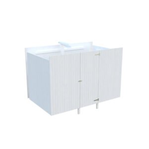 Palmako Geräteraum für Carport 315 x 732 cm Lackiert Weiß FSC®