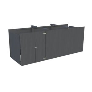 Palmako Geräteraum für Carport 555 x 732 cm Lackiert Dunkelgrau FSC®