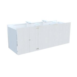 Palmako Geräteraum für Carport 555 x 732 cm Lackiert Weiß FSC®
