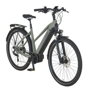Prophete Trekking E-Bike Entdecker 4.0 Damen Moosgrau-Schwarz Mat 28"