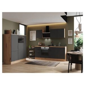 Respekta Selection Küchenzeile Elisabeth RS370AGH 370 cm Grau-Artisan Eiche Nb.