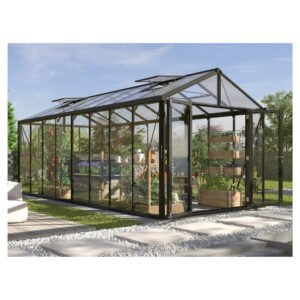 Vitavia Gewächshaus Zeus Comfort 15700 Schwarz 15,7 m²