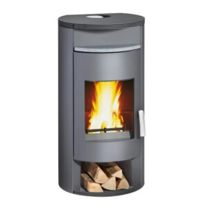 Wamsler Auron Kaminofen Stahl Grau 8 kW