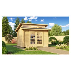 Weka Holz-Gartenhaus Natur Pultdach Unbehandelt 360 cm