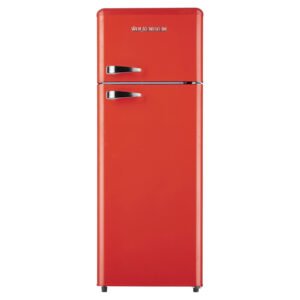 Wolkenstein Retro-Kühl-Gefrierkombination GK212.4RT Feuerrot EEK: E