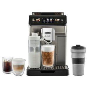 De'Longhi Kaffeevollautomat Eletta Explore Cold Brew ECAM450.86.T - 100 Rezepte (App), heiß & kalt, Cold Brew in unter 5 Minuten inkl. 3,5"