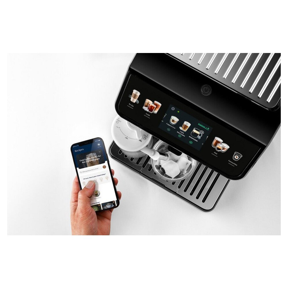 De'Longhi Kaffeevollautomat Eletta Explore ECAM450.55.S - 40 Rezepte, heißer & kalter Milchschaum, 3,5" Touch-Display, herausnehmbare Brühgruppe, – Bild 5
