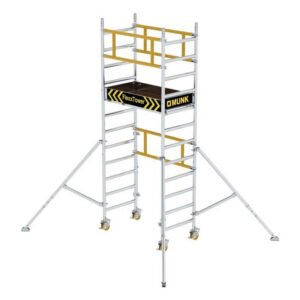 MUNK Günzburger Steigtechnik 125122 Aluminium beschichtet, Aluminium Rollgerüst Arbeitshöhe (max.): 4.10 cm