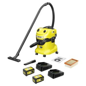 Kärcher Home & Garden WD 4-18 Dual Battery Set 1.628-601.0 Akku-Nass-/Trockensauger 380 W 20 l inkl. 2 Akkus, inkl. Lade