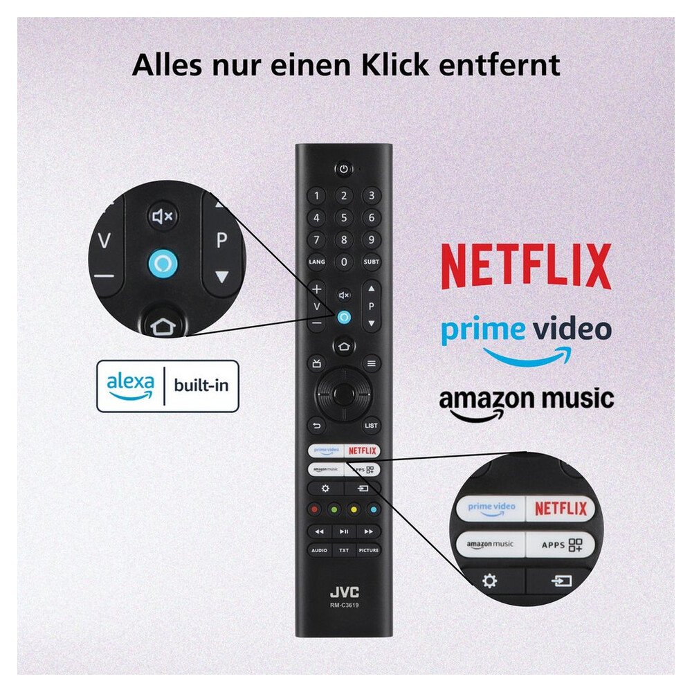 JVC LT-32VRH3555 LCD-LED Fernseher (80 cm/32 Zoll, HD-ready, Fire TV, Fire TV / Smart TV, HDR, Alexa Built-In, Triple-Tuner) – Bild 5