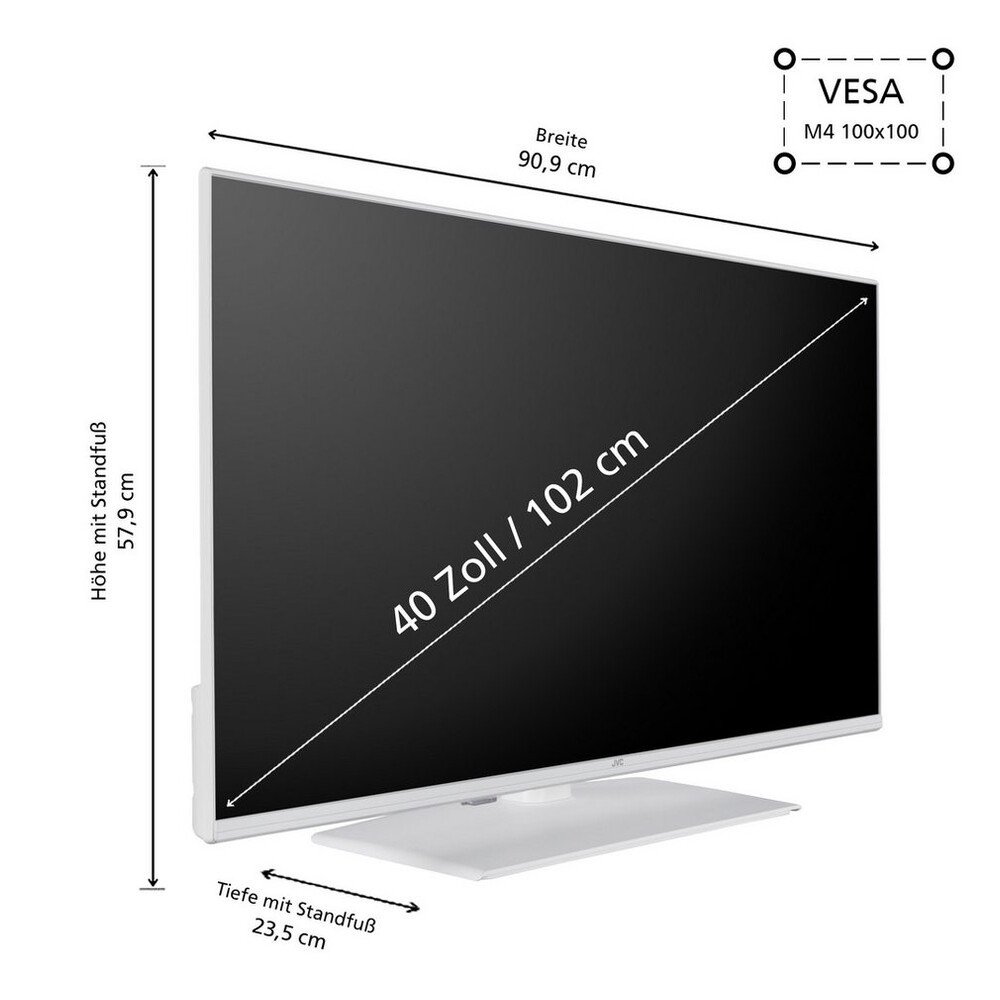 JVC LT-40VF5355W LCD-LED Fernseher (102 cm/40 Zoll, Full HD, Smart TV powered by TiVo, TiVo Smart TV, HDR, Triple-Tuner, 6 Monate HD) – Bild 3