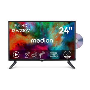 Medion® MD824001 LCD-LED Fernseher (59.9 cm/24 Zoll, 1080p Full HD, Pay-TV, Full-HD Display 60Hz, E8242501)