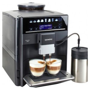 SIEMENS Kaffeevollautomat EQ6 plus s400 TE654509DE, Doppeltassenfunktion, Keramikmahlwerk, viele Kaffeespezialitäten, automatische Dampfreinigung,