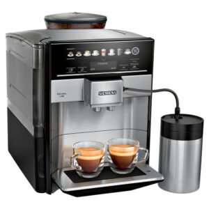 SIEMENS Kaffeevollautomat EQ6 plus s700 TE657M03DE, viele Kaffeespezialitäten, Doppeltassenfunk, Edelstahl-Milchbehälter, automatische