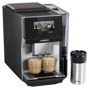 SIEMENS Kaffeevollautomat EQ700 TP725ET7, inkl. Thermo-Kaffeebecher, XL-Getränke, 20 Favoriten, farbiges Full-Touch-Display, Doppeltassenfunktion,