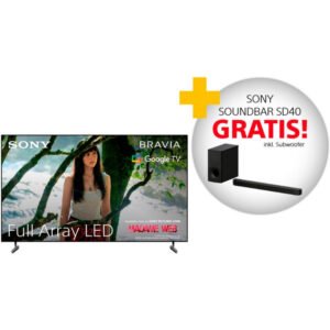 Sony KD-55X85L LED-Fernseher (139 cm/55 Zoll, 4K Ultra HD, Android TV, Smart-TV, Google TV, HDMI 2.1, Gaming-Menü + HT-SD40 mit Subwoofer, exklusiv