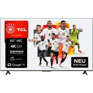 TCL 65V6CX1 LED-Fernseher (164 cm/65 Zoll, 4K Ultra HD, Smart-TV, Google TV, 4K HDR, Multi-HDR, Dolby Vision, Game Master, Smart TV, Apple TV)