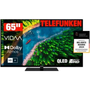 Telefunken D65Q850M8CWI QLED-Fernseher (164 cm/65 Zoll, 4K Ultra HD, Smart-TV)